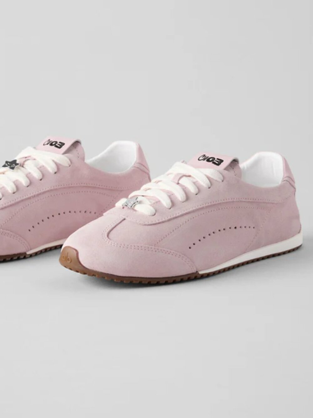 Alo Sneakers Jisoo Sunset Sneakers Bloom Pink Suede